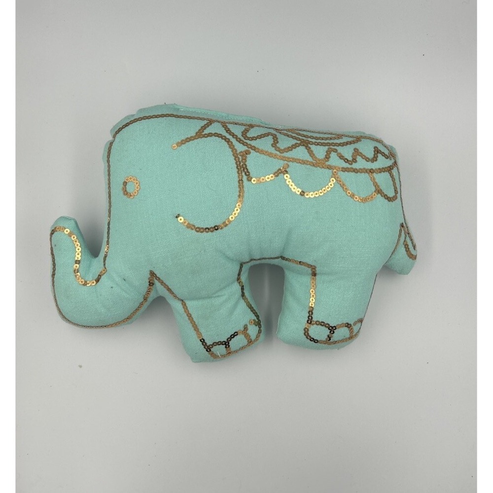 Teal Sequin Elephant Classic Unique‎
